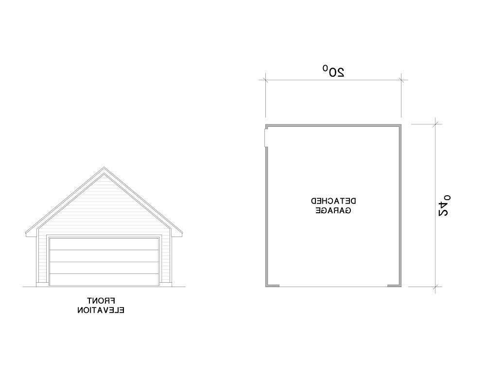 Garage Floor Plan image of The Livingston House Plan